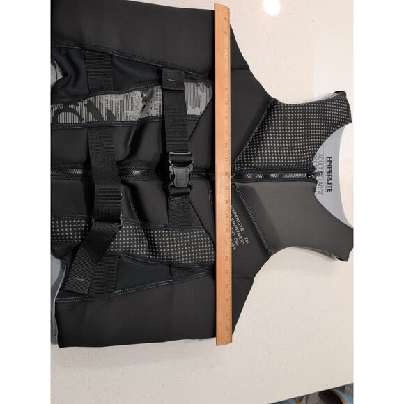 Men's Elite Life Jacket - US Coast Guard Approved XX-Large Black/Dark Grey - Picture 7 of 9